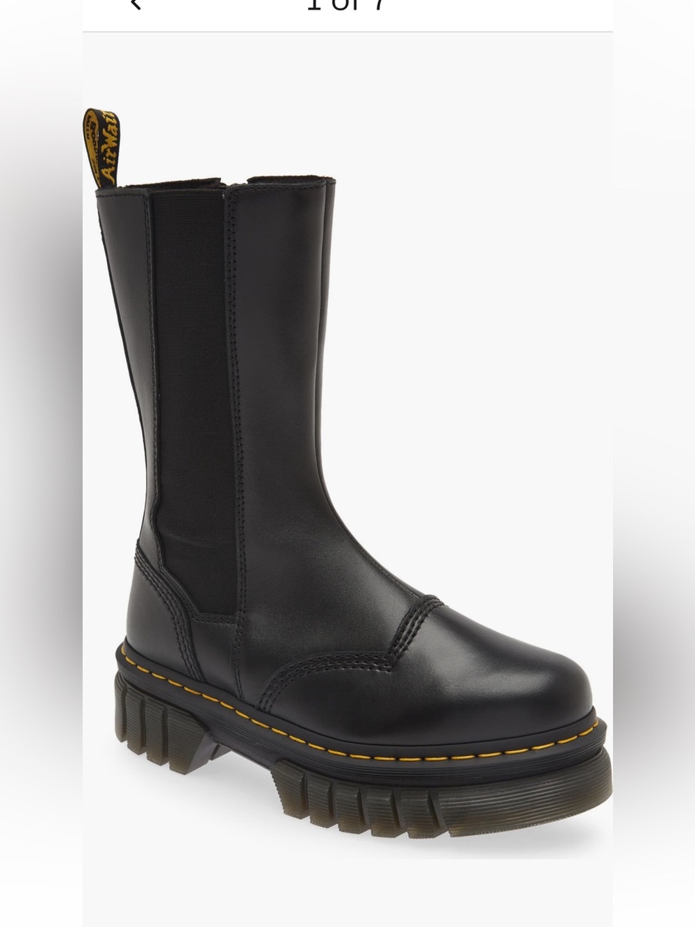 Dr. Martens Women's Audrick Chelsea Platform Tall Chelsea Boot 10 - Picture 1 of 10
